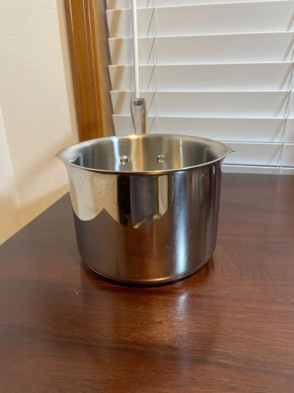 Emeril 3 Qt Sauce Pan Pot Double Pour Spout Stainless Steel Copper Core - No Lid